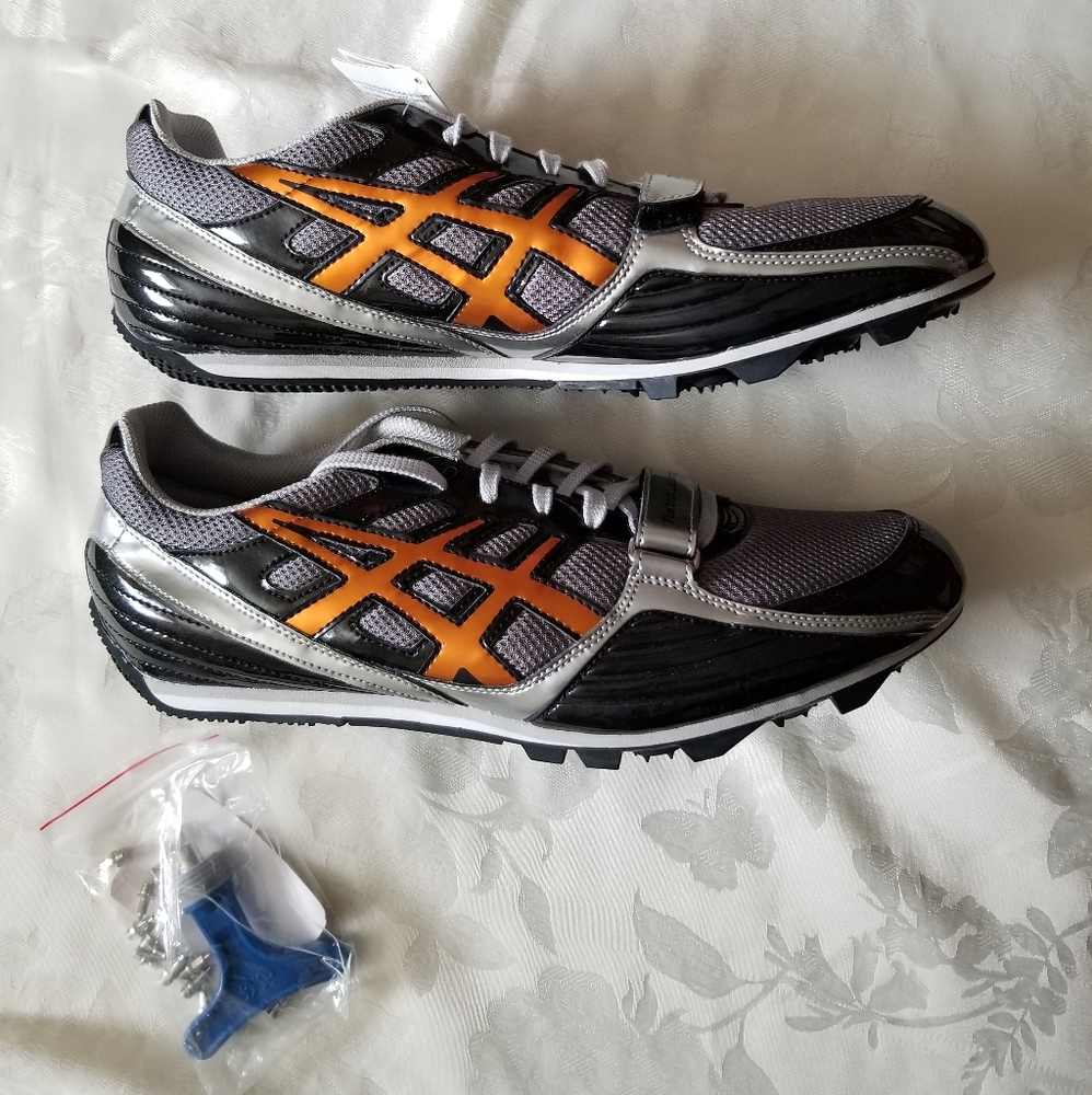 NWT Asics Men's Track Cleats Sz 12